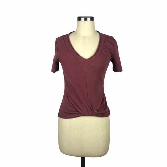 BLAIR MAXWELL Burgundy Convert Crop Top S NWT - Picture 1 of 6